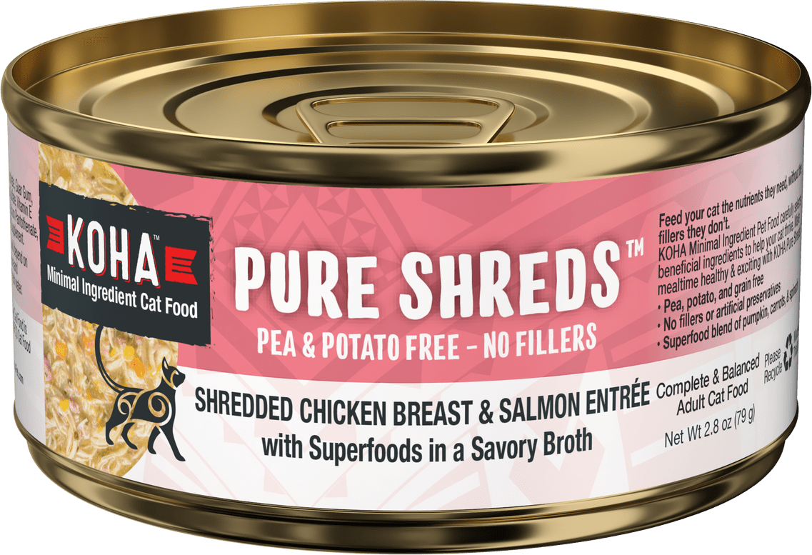Koha Pure Shreds Shredded Chicken Breast & Salmon Entrée